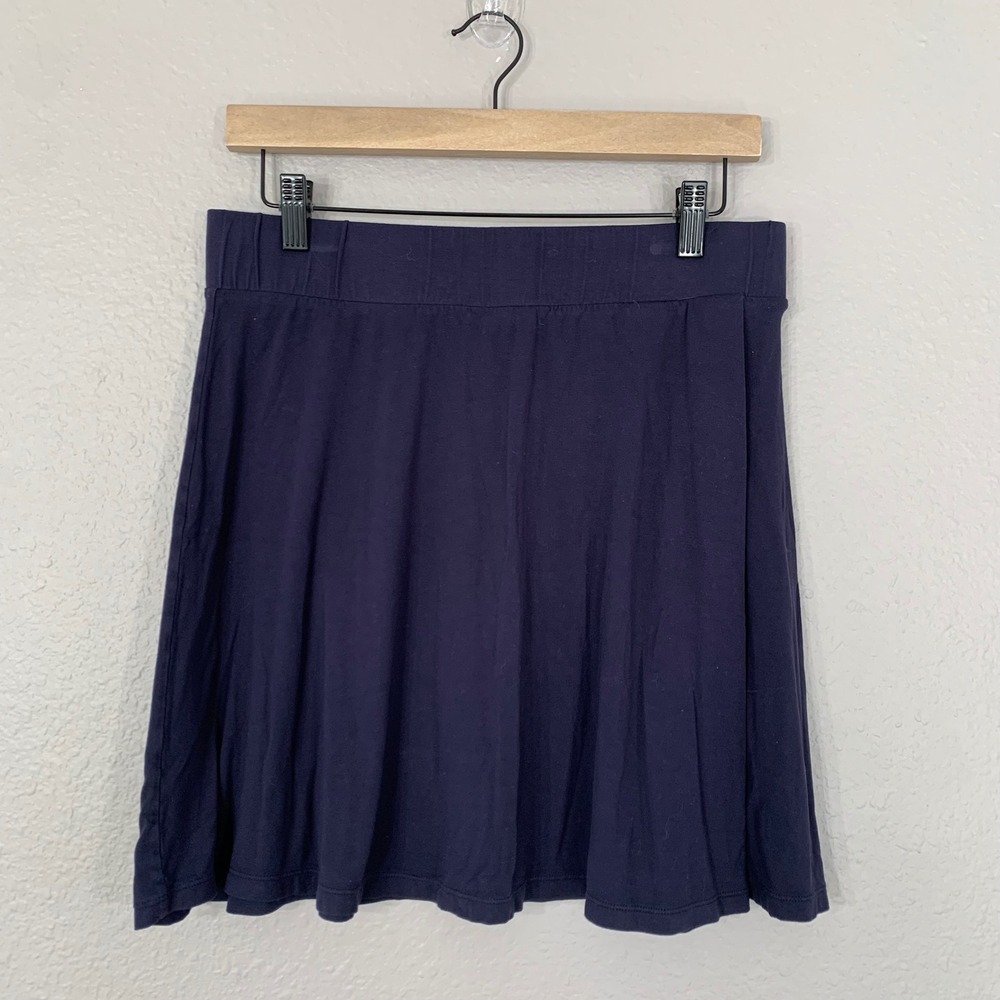 Boden Women's‎ Size 10R Navy Jersey Knit Pull On Skirt R0281